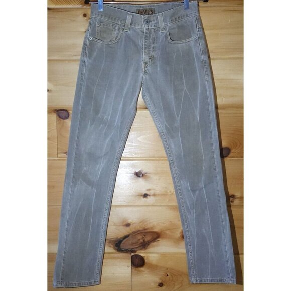 Levi's The Original Jeans Skinny 511 30x30 Gray Medium Wash Straight Leg Flaw - Picture 4 of 16